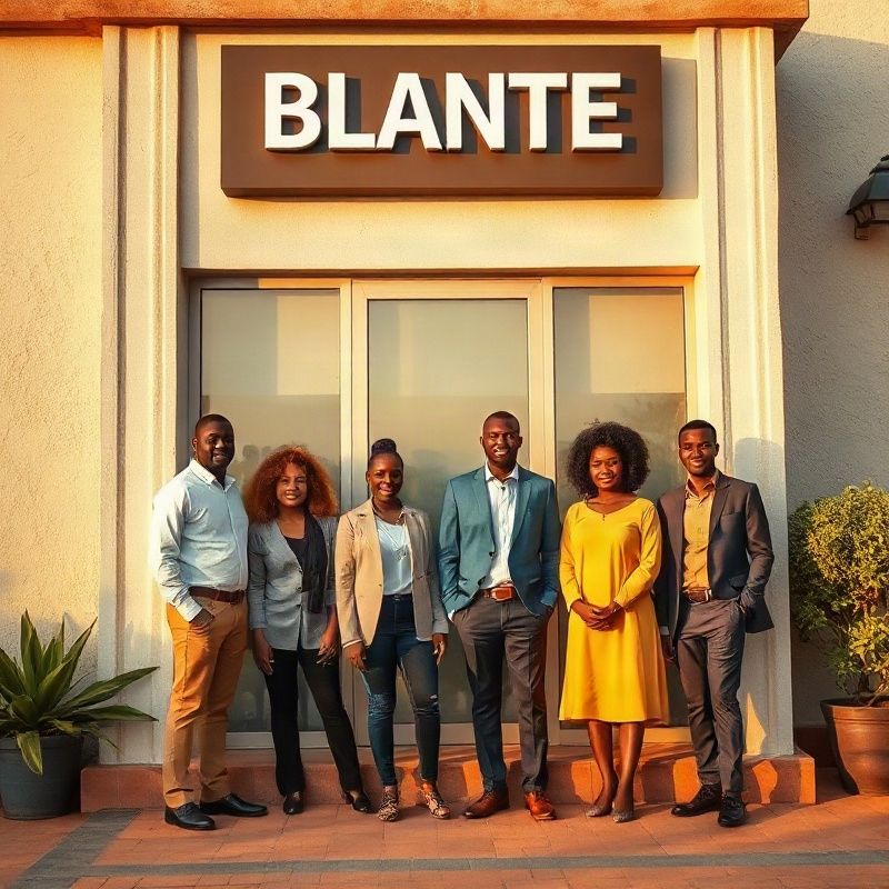 The Astronomyharborq team outside their Thika office