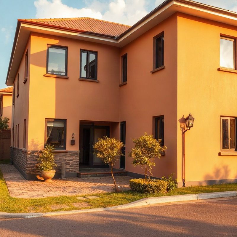 Neat Kenyan residential property exterior in Thika, afternoon light